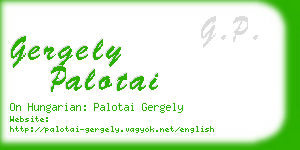 gergely palotai business card